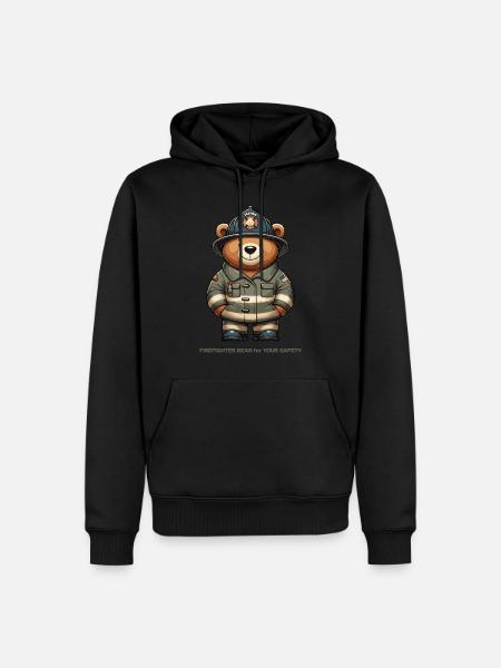 Fire Brigade Bär 2 - Men’s Premium Organic Hoodie - black
