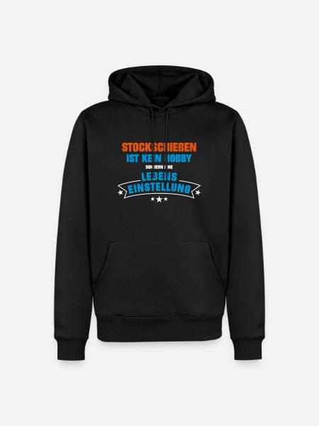 Stockschießen Sportart - Männer Premium Bio Hoodie - Schwarz