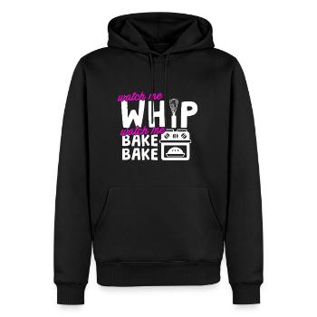 Baker Watch Me Bake - Men’s Premium Organic Hoodie - black - Front - Nico (187cm)