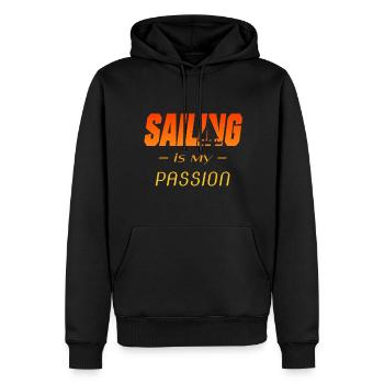 Segeln - Spruch für Segler - Männer Premium Bio Hoodie - Schwarz - Vorne - Nico (187cm)