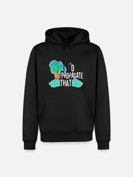 Monstera Mama - Men’s Premium Organic Hoodie - black