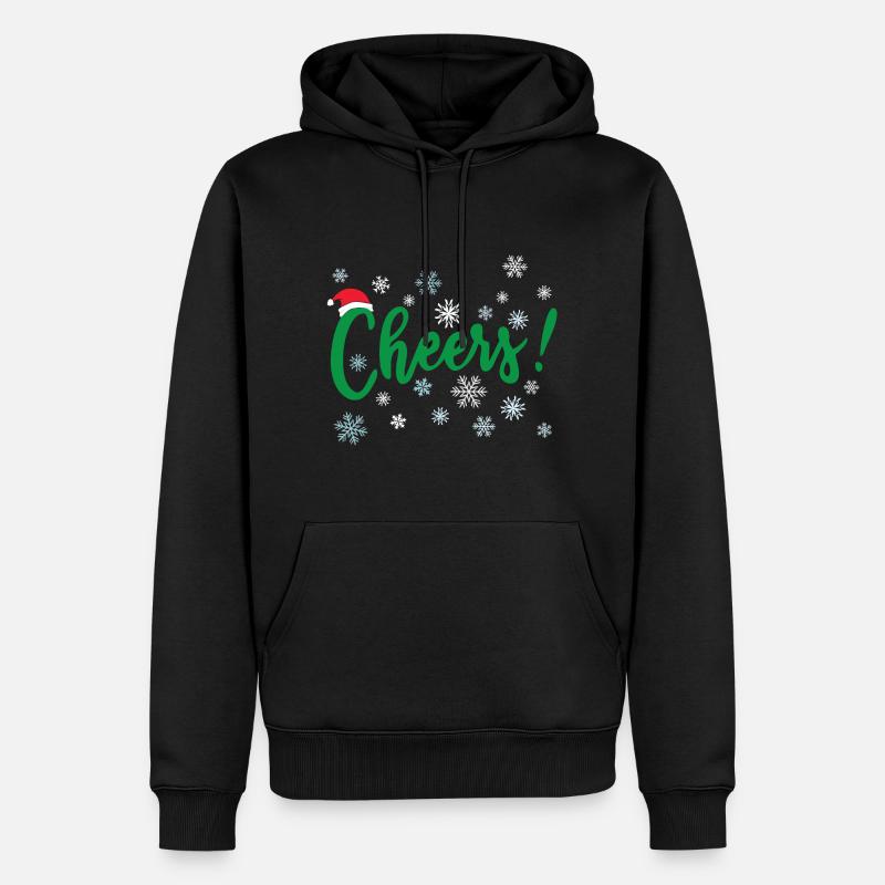Bravo Joyeux Noël Cheer - Sweat à capuche Premium bio Homme - noir