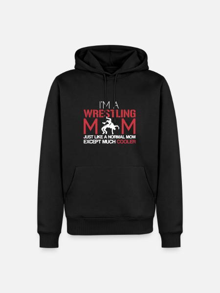 Wrestling Mom Is Cooler - Men’s Premium Organic Hoodie - black
