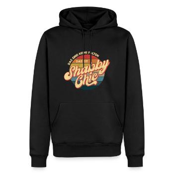 Das sind keine Falten, das ist Shabby Chic, Altern - Männer Premium Bio Hoodie - Schwarz - Vorne - Nico (187cm)