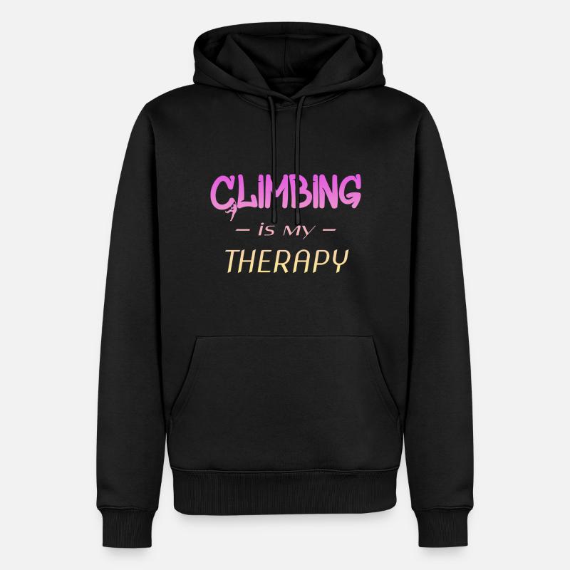 Klettern - Männer Premium Bio Hoodie - Schwarz