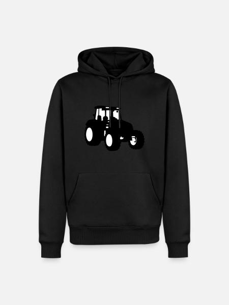 Traktor - Männer Premium Bio Hoodie - Schwarz