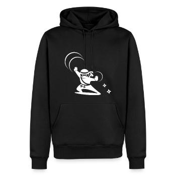 Ninja Sterne Samurai Schulkind Schulanfang - Männer Premium Bio Hoodie - Schwarz - Vorne - Nico (187cm)