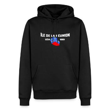 La Réunion Mon île A Moi Cadeau Homme Ou Femme - Sweat à capuche Premium bio Homme - noir - Devant - Nico (187cm)