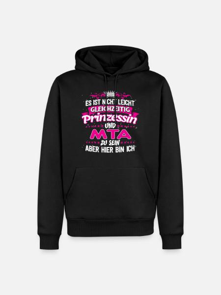 MTA - gleichzeitig Prinzessin - Männer Premium Bio Hoodie - Schwarz