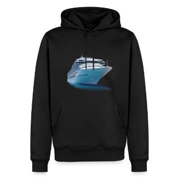 Cruise Ship | by Ilooking - Männer Premium Bio Hoodie - Schwarz - Vorne - Nico (187cm)
