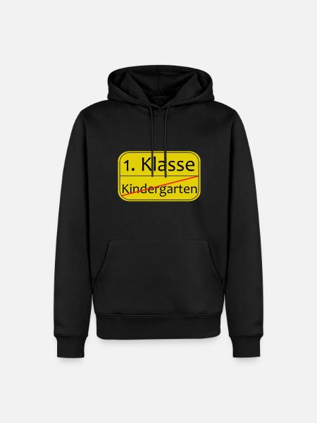 Kindergarten Schule 1 Klasse - Männer Premium Bio Hoodie - Schwarz