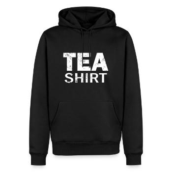 Tee-Hemd - Männer Premium Bio Hoodie - Schwarz - Vorne - Nico (187cm)
