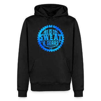 Blood Sweat And Gears Car Mechanic Automobile Love - Männer Premium Bio Hoodie - Schwarz - Vorne - Nico (187cm)