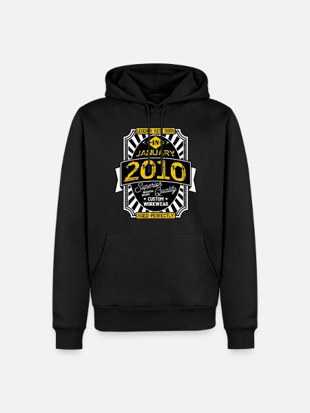 2010 JANUARY - Men’s Premium Organic Hoodie - black