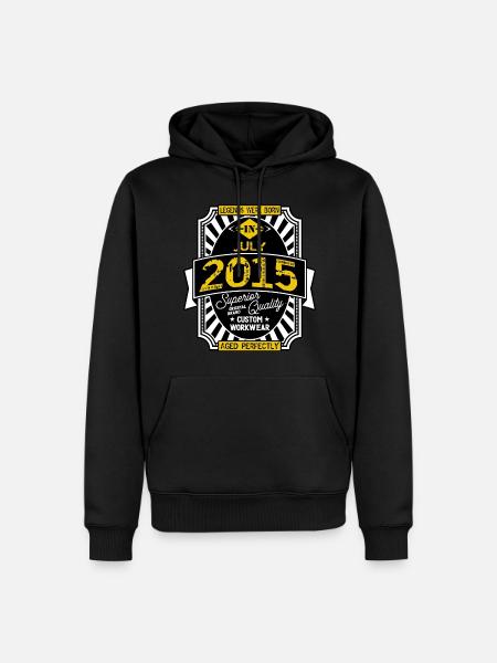 2015 JULY - Men’s Premium Organic Hoodie - black