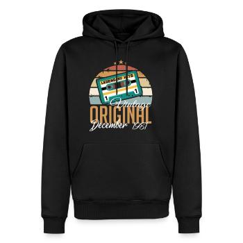 Dezember 1981 - Legenden Wurden 1981 Geboren - Männer Premium Bio Hoodie - Schwarz - Vorne - Nico (187cm)