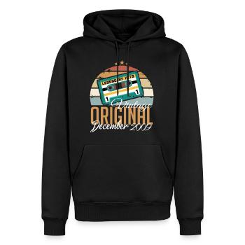 Dezember 2009 - Legenden Wurden 2009 Geboren - Männer Premium Bio Hoodie - Schwarz - Vorne - Nico (187cm)