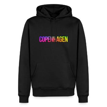Copenhagen Pride - Men’s Premium Organic Hoodie - black - Front - Nico (187cm)