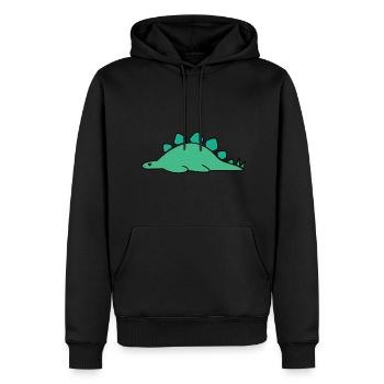 Dino sleeping - Men’s Premium Organic Hoodie - black - Front - Nico (187cm)