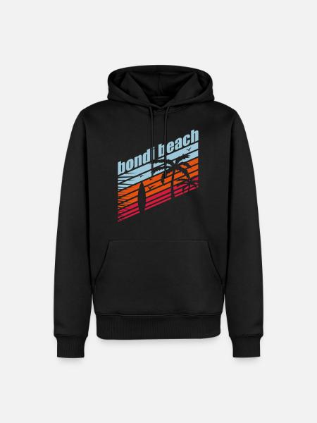 BONDI BEACH - Men’s Premium Organic Hoodie - black