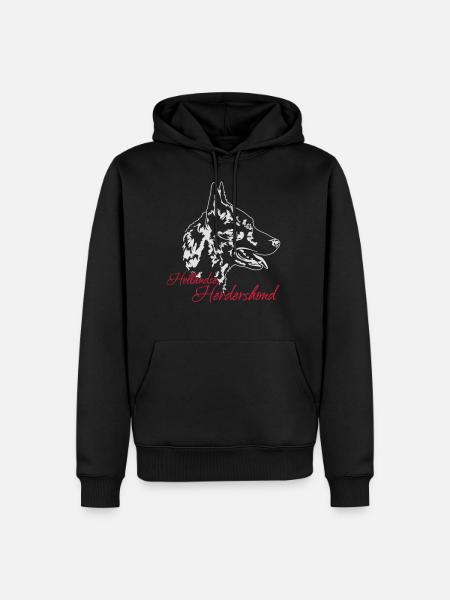 HOLLANDSE HERDERSHOND - Men’s Premium Organic Hoodie - black