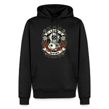 I Love Diving - Diving Gift Shirt Diving - Men’s Premium Organic Hoodie - black - Front - Nico (187cm)