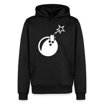 Bowling Ball Bowling Bowler Bowling Team Gift - Men’s Premium Organic Hoodie - black - Front - Nico (187cm)