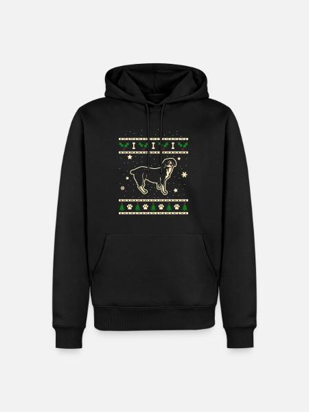 Entlebucher Weihnachtsgeschenk - Männer Premium Bio Hoodie - Schwarz