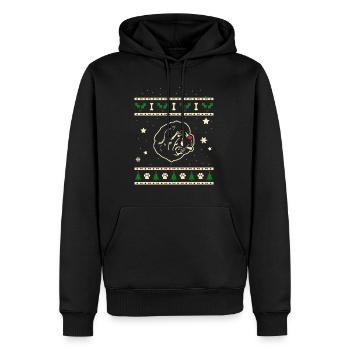 Neufundland Weihnachtsgeschenk - Männer Premium Bio Hoodie - Schwarz - Vorne - Nico (187cm)