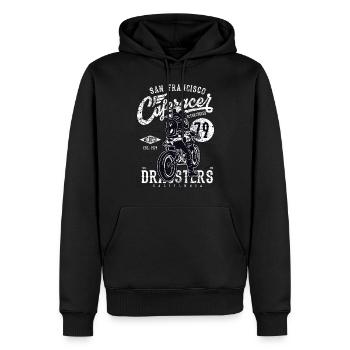 San Francisco Caferacer Dragsters - Männer Premium Bio Hoodie - Schwarz - Vorne - Nico (187cm)