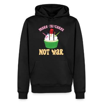 Cupcake Gewehr Bombe Krieg Statement Geschenk - Männer Premium Bio Hoodie - Schwarz - Vorne - Nico (187cm)