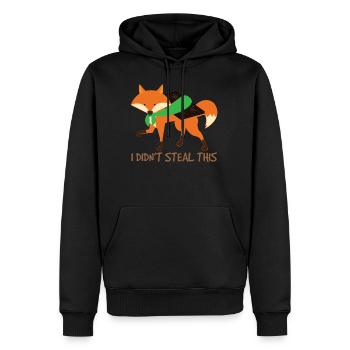 Lustiger Fuchs Fox Schokolade Trend Fun Geschenk - Männer Premium Bio Hoodie - Schwarz - Vorne - Nico (187cm)