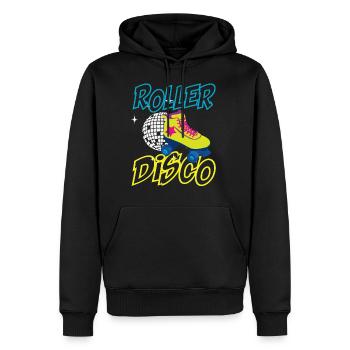 I love the 80s Disco Musik Girl Party Geschenk - Männer Premium Bio Hoodie - Schwarz - Vorne - Nico (187cm)