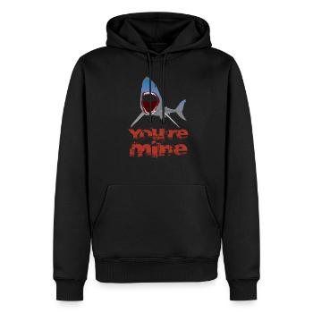 You're Mine Du gehörst mir Haie Fun Geschenk - Männer Premium Bio Hoodie - Schwarz - Vorne - Nico (187cm)
