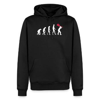 Evolution Rock - Musik - Männer Premium Bio Hoodie - Schwarz - Vorne - Nico (187cm)