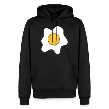 Spiegelei - Männer Premium Bio Hoodie - Schwarz - Vorne - Nico (187cm)