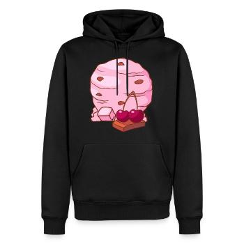 Kirsch Eis Speiseeis Eiskrem Eiscreme Kugeleis - Männer Premium Bio Hoodie - Schwarz - Vorne - Nico (187cm)