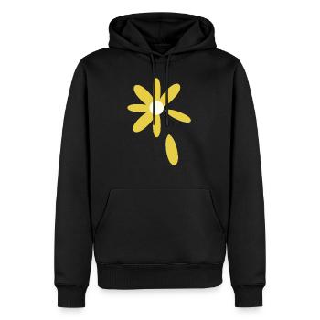 Blume Gerbera Arnika Geschenkidee comic Nelke - Männer Premium Bio Hoodie - Schwarz - Vorne - Nico (187cm)