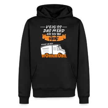 Forget the horse Prince comes with camper - Men’s Premium Organic Hoodie - black - Front - Nico (187cm)