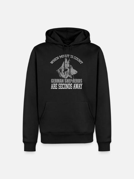 German Shepherds - Men’s Premium Organic Hoodie - black