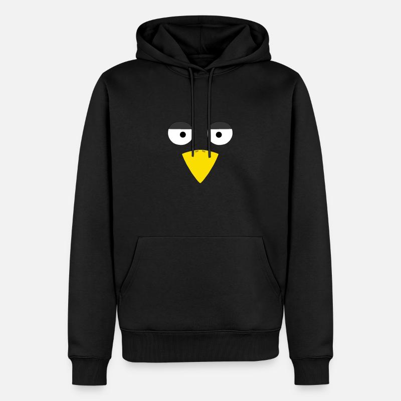 Rabe - Männer Premium Bio Hoodie - Schwarz