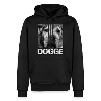 Dogue dogue Allemand Dogue Allemand Dogue Allemand - Sweat à capuche Premium bio Homme - noir - Devant - Nico (187cm)