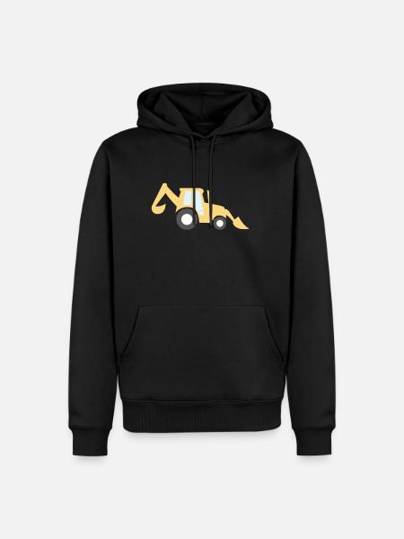 Excavator - Men’s Premium Organic Hoodie - black