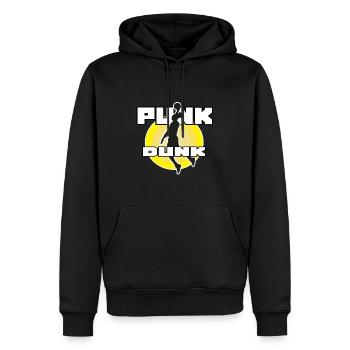 Joueur de basketball Sport Dunk - Sweat à capuche Premium bio Homme - noir - Devant - Nico (187cm)