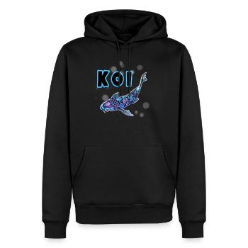 Koi - Männer Premium Bio Hoodie - Schwarz - Vorne - Nico (187cm)