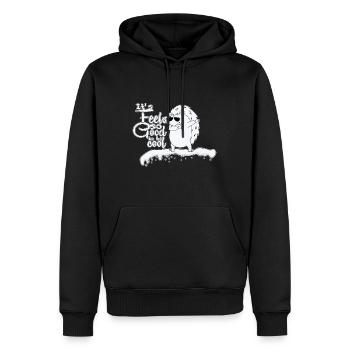 Igel Geschenke Stacheln Kugel Niedlich cool Tier - Männer Premium Bio Hoodie - Schwarz - Vorne - Nico (187cm)