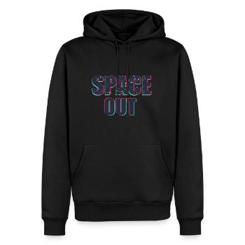 Space Out T-Shirt Geschenk Alien Universum - Männer Premium Bio Hoodie - Schwarz - Vorne - Nico (187cm)