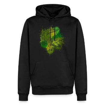 Krokodil Aligator Raubtier Reptilien Geschenk - Männer Premium Bio Hoodie - Schwarz - Vorne - Nico (187cm)