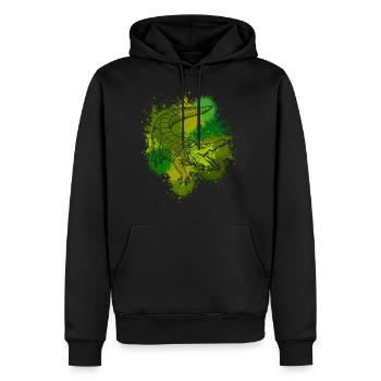 Krokodil Aligator Raubtier Reptilien Geschenk - Männer Premium Bio Hoodie - Schwarz - Vorne - Nico (187cm)