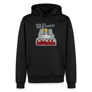Mönch Nerd - Männer Premium Bio Hoodie - Schwarz - Vorne - Nico (187cm)